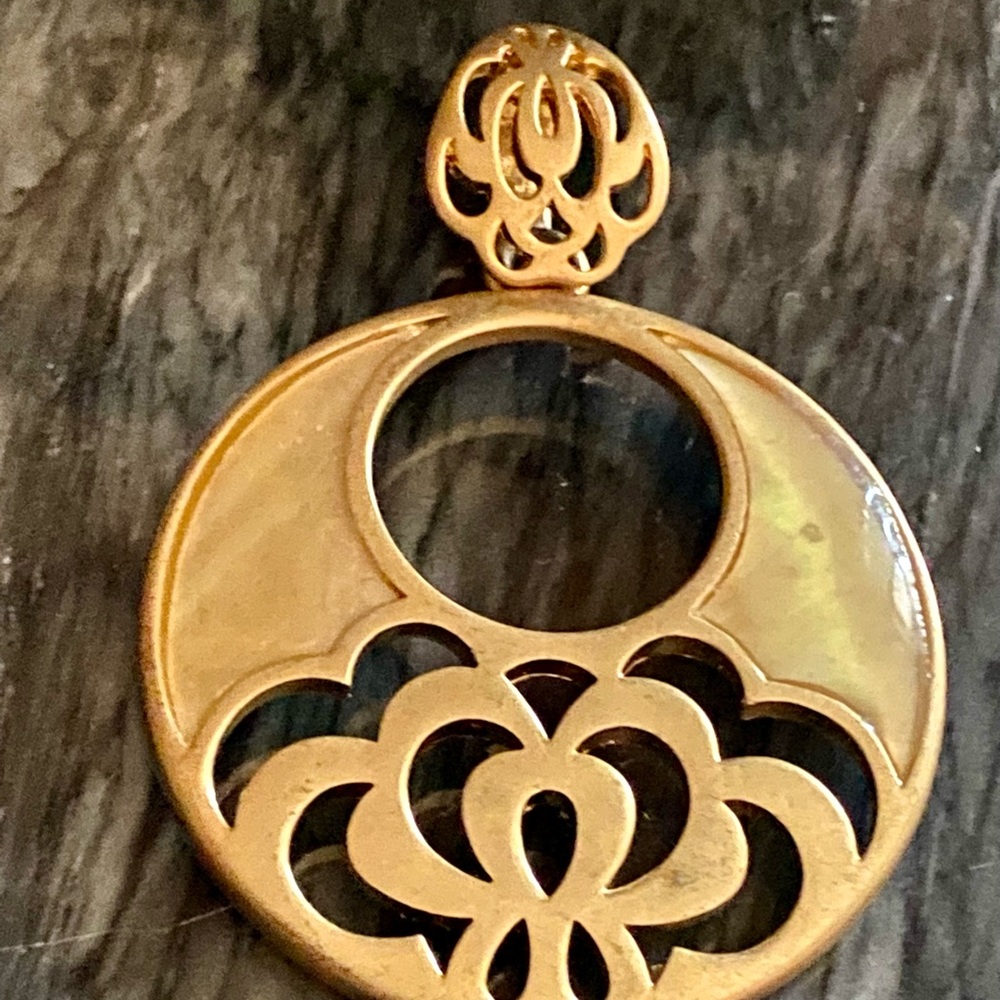 Lia Sophia Mother of Pearl Slide Pendant